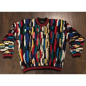 Amazing COOGI size XL men Sweater Black